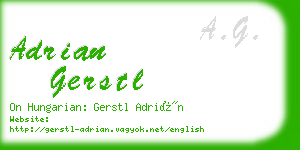 adrian gerstl business card
